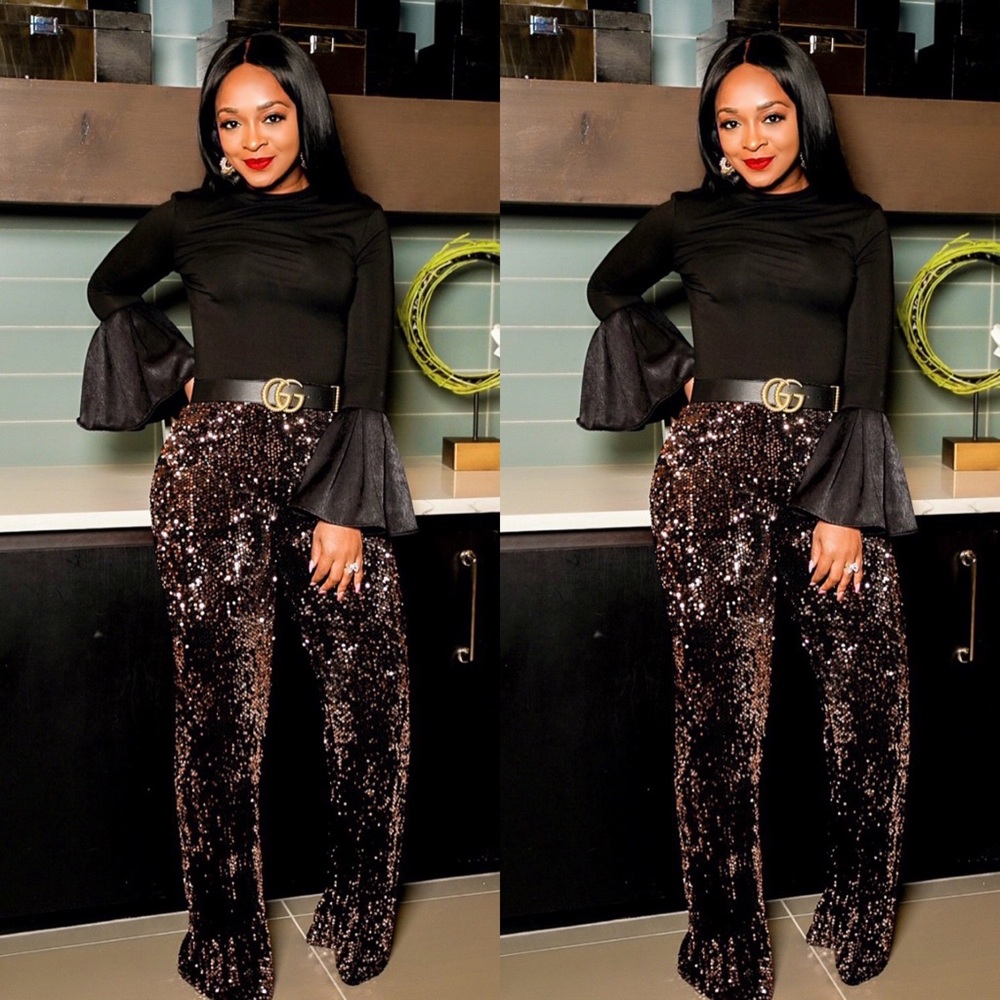 Sequin pants